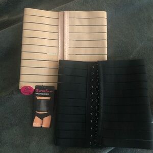 Waist Cincher Duo - Black and Nude-Small